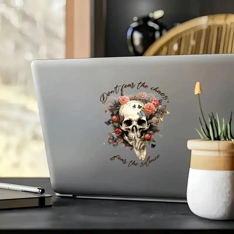 Pegatina de coche con diseño de calavera para motocicleta, calcomanía decorativa creativa y universal