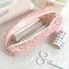 Love Print Pattern Stationery Bag Large Capacity Storage Bag Simple Pen Bag  Student Gift