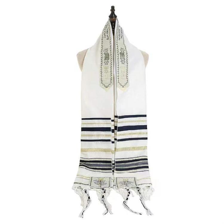 Sciarpa Tallit Leggera Per Servizi di Culto Caratteristiche Sofisticato Costume Culturale Design Unisex