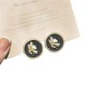 Elegant Retro Hong Kong Style Glazed Portrait Stud Earrings for Women