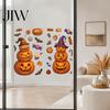 Party Supplies for Halloween Cartoon Window Cling Stickers, Ghost Pumpkin Candy Glass Decals, Self-Adhesive Removable Decorative Posters