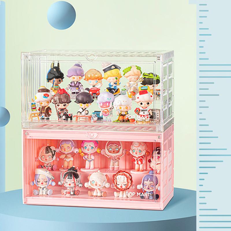 New POP MART Container Figure Transparent Display Case Model Accessories 220500135-1