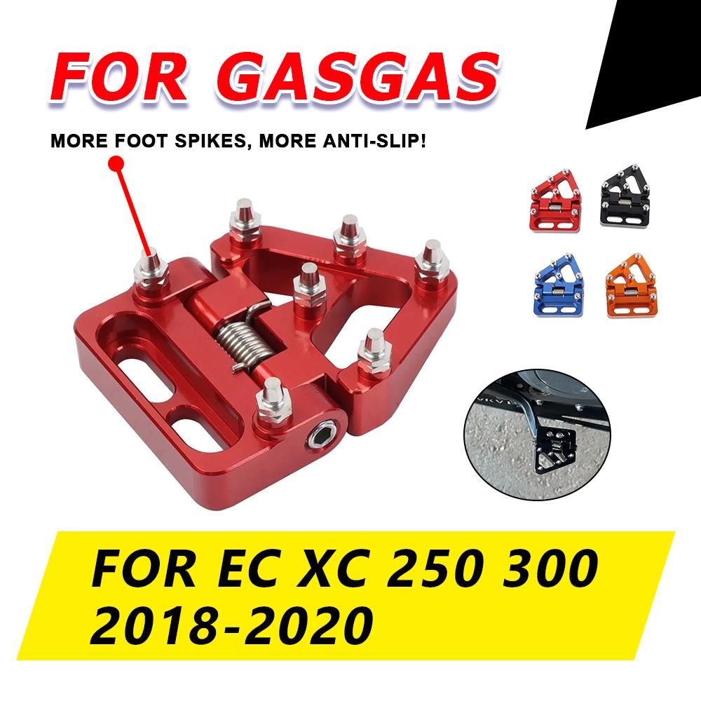 For GasGas EC XC 250 300 EC300 XC250 XC300 2018 2019 2020 Motorcycle Accessories Foldable Rear Brake Pedal Step Tip Plate Pad