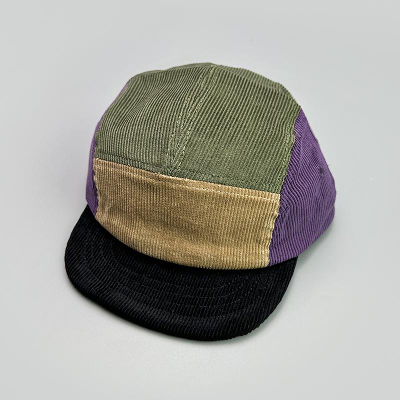 Japanse Borduurblok Baseballpetten Nieuw Unisex Corduroy Ademend Retro Zonneklep Veelzijdig Straatmode Petten (as the picture,52-60cm)