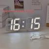3D LED Digital Alarm Clock for Students - Modern Home Desktop & Living Room Clock