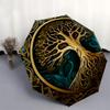 Tree of Life Wall Art: Nature's Wisdom in Every Branch Umbrella, Cute Umbrella with Cute Design, Portable 3-Fold Compact Umbrella for Men & Women, Val