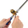 Pocket Ice Fishing Rod & Reel Combo Set Pen Shape Telescopic Portable Complete Kit for River Lake Winter Fishing Outdoors 260319