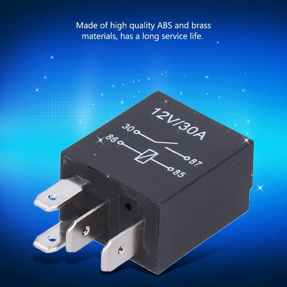 10 Pcs Relay Kit 4 Pin/5Pin Violet Relay 12V 30A 36.6*23*15.5mm Car Relay Automobile Relay Automotive Circuit