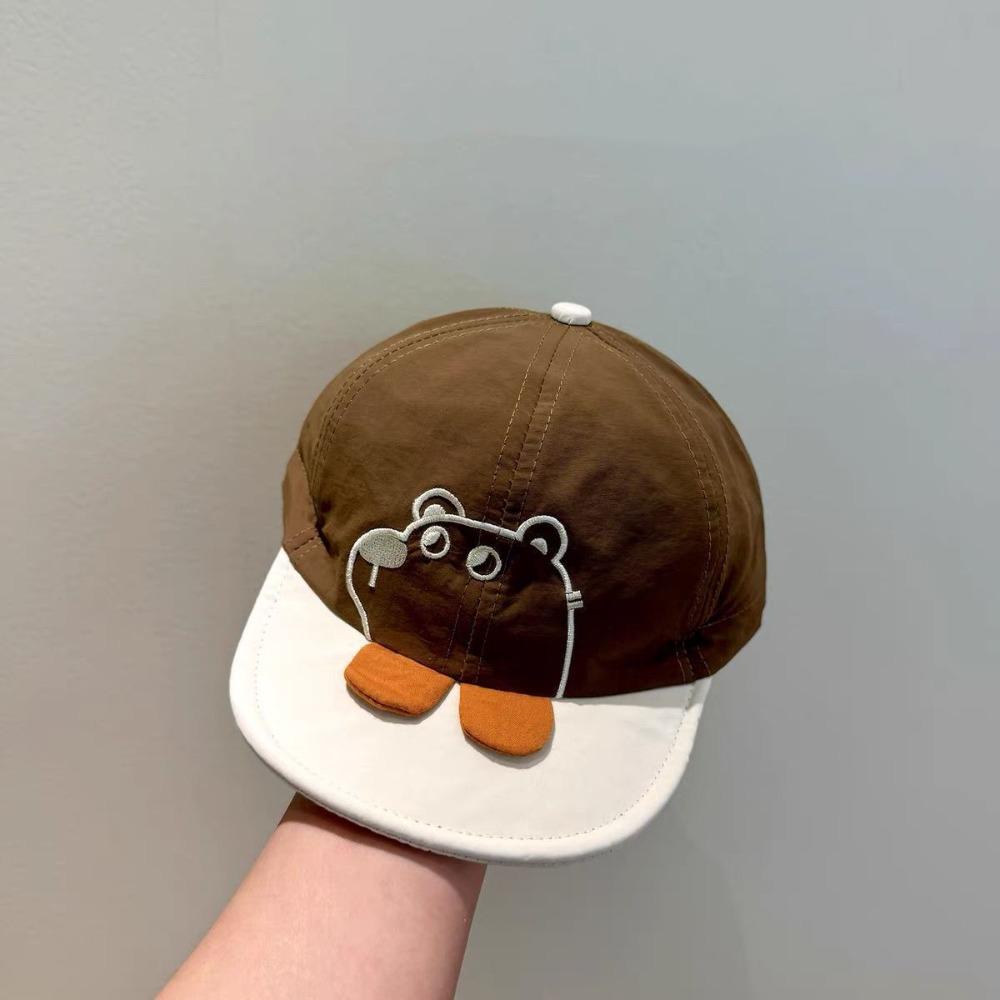 Quick Dry Cartoon Bear Baby Hat Casual Kids Peaked Caps Fashion Newborn Sun Hat  Beach