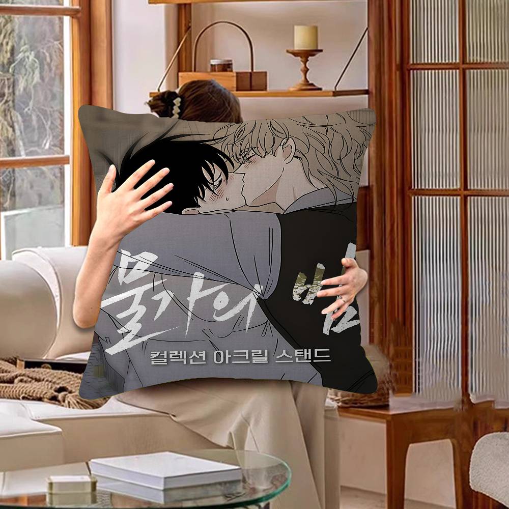 Low Tide In Twilight Anime 45*45cm Cushion Cover Pillow Cover Decor Pillowcase Home Pillowcase For Couch Pillow