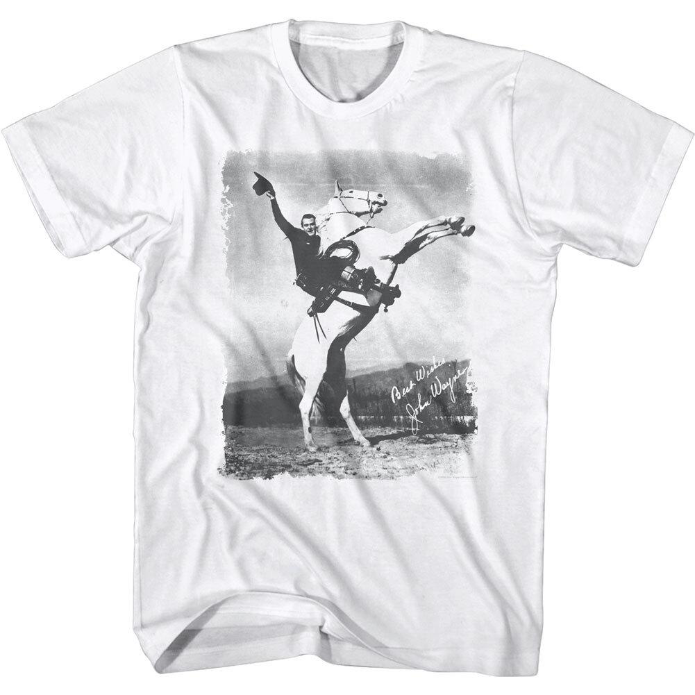 John Wayne on Horseback Men T Shirt XXXL