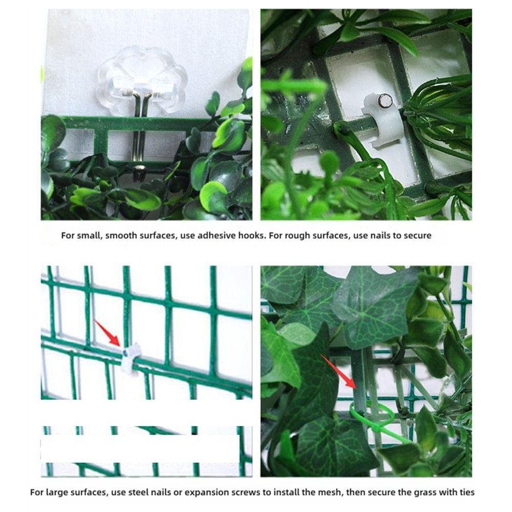 Kunststoff-Kunstpflanzenwand Grün DIY-Simulationspflanzenblatt 25*25cm Ewige Pflanze DIY-Pflanzenpaneel Hochzeitskulisse