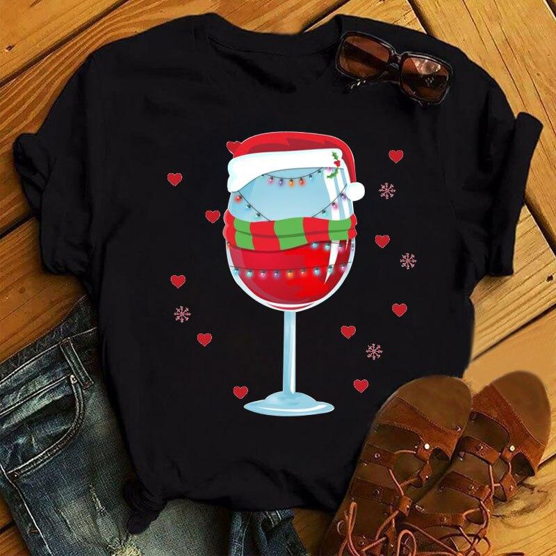 Buy Christmas Wine Glasses Ladies Tops 