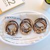 10pcs/set Simple Round Heart Square Hair Tie Highly Elastic Durable Rubber Band Ponytail Hair Rope Headwear Hair Accessories