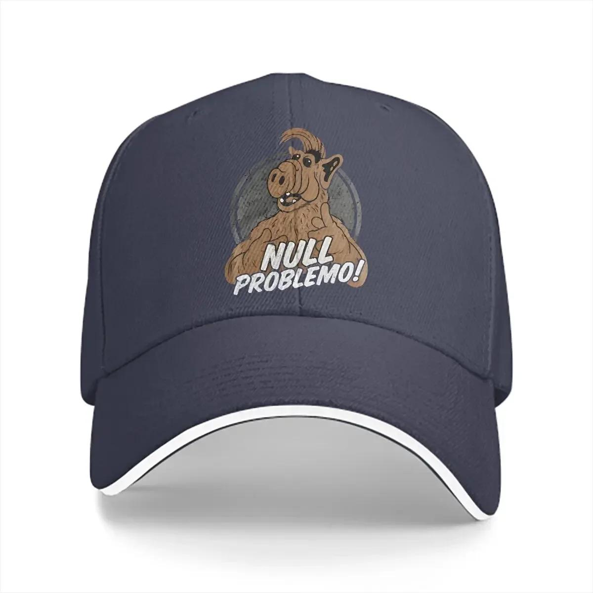 

Washed Unisexs Baseball Cap Null Problemo Trucker Snapback Caps Dad Hat ALF The Animated Series Golf Hats One Size