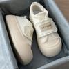 canvas women's shoes platform big head shoes design sense niche retro board shoes summer white shoes