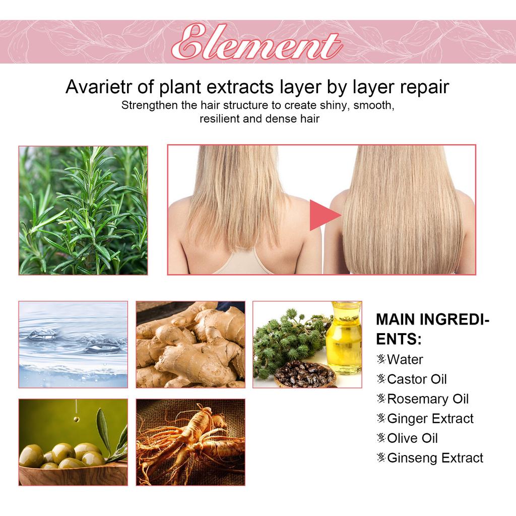 EELHOE Hair Growth Essential Oil Serum Hair Anti Lost Beauty Products Fermented Rosemary Oil Hair Growth Serum Hair Care 50ml