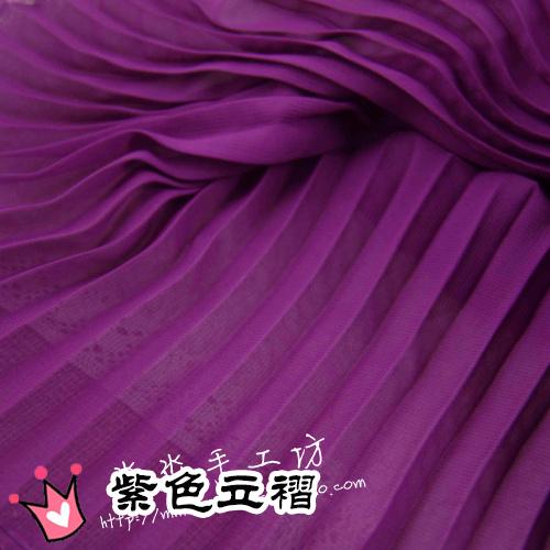 1 Stück mehrfarbiger plissierter Chiffonstoff plissierter Stoff einfarbig für Organza Kleid Rock Crinkle Stoff Meterware