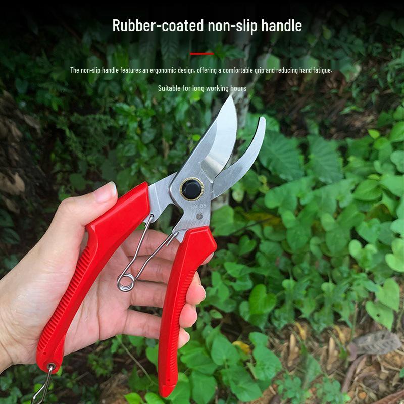 Powerful Bent Handle Garden Pruning Shears for Flowers and Branches