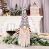 With Long Beard Dwarf Wine Bottle Covers Faceless Santa Claus Wine Bottle Caps  Navidad