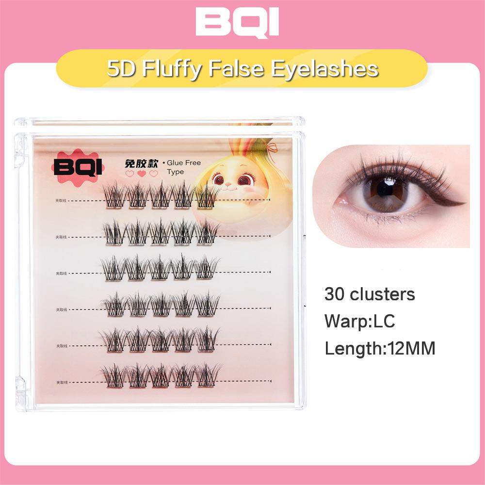 Natürliche selbstklebende falsche Wimpern 36 Büschel einzelnes Büschel Lazy Kleberfreie falsche Wimpern LC C gewellt 10-13 mm