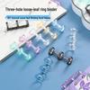 Plastic 3-Hole Binding Rings, Detachable Loose-Leaf Clasps for DIY Notebooks