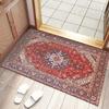Retro Persian Style Dustproof and Water-Absorbent Door Mat for Entrance, Living Room, and Bathroom