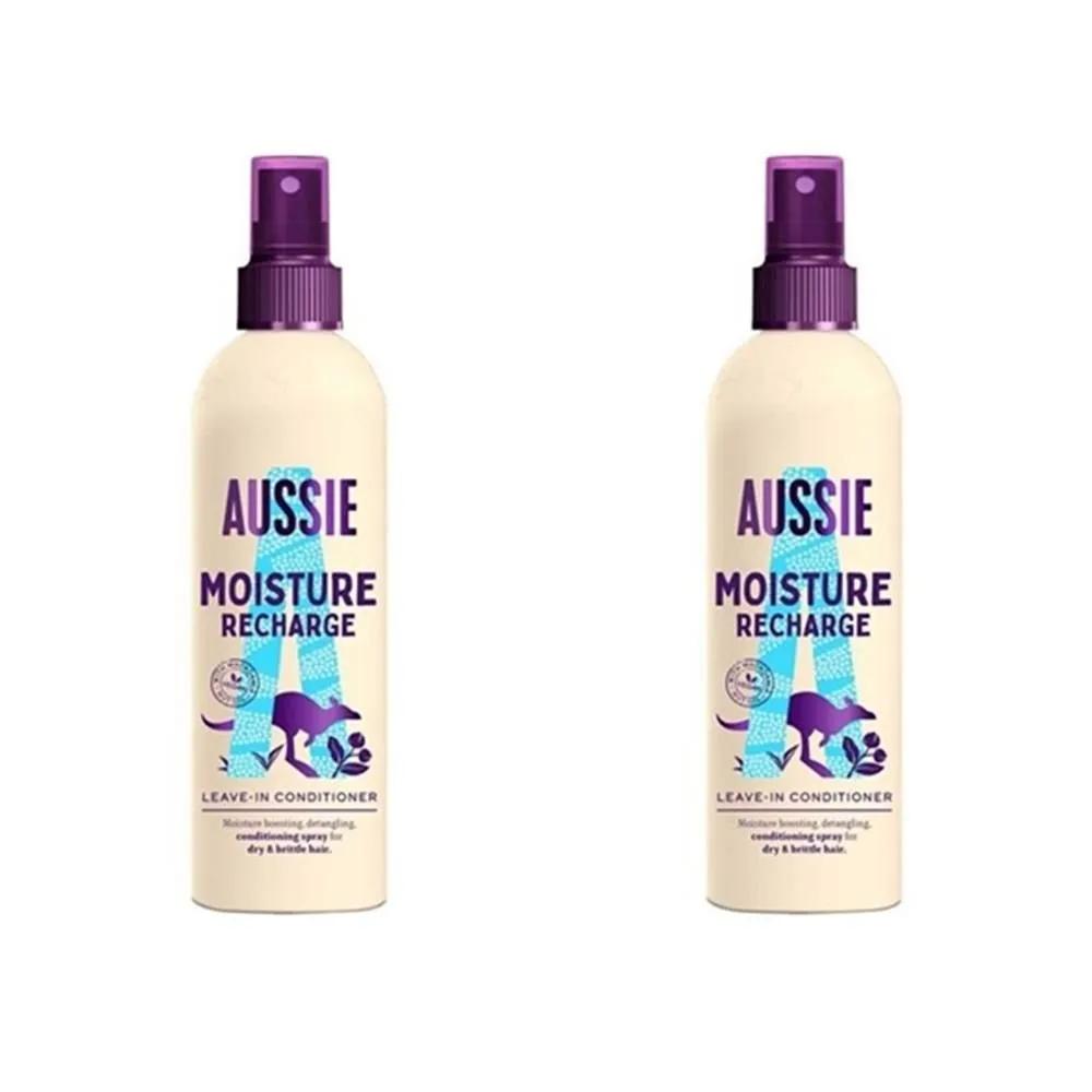 Aussie Miracle Recharge Спрей-кондиционер для волос 250 мл 2 шт. Aussie Miracle Moist Recharge Кондиционер для волос