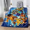 Di-gimon Cartoon Anime Throws Blanket Kids Super Soft Cute Blankt for Travel Couch Picnic Sofa Bed Flannel Blanket Birthday Gift