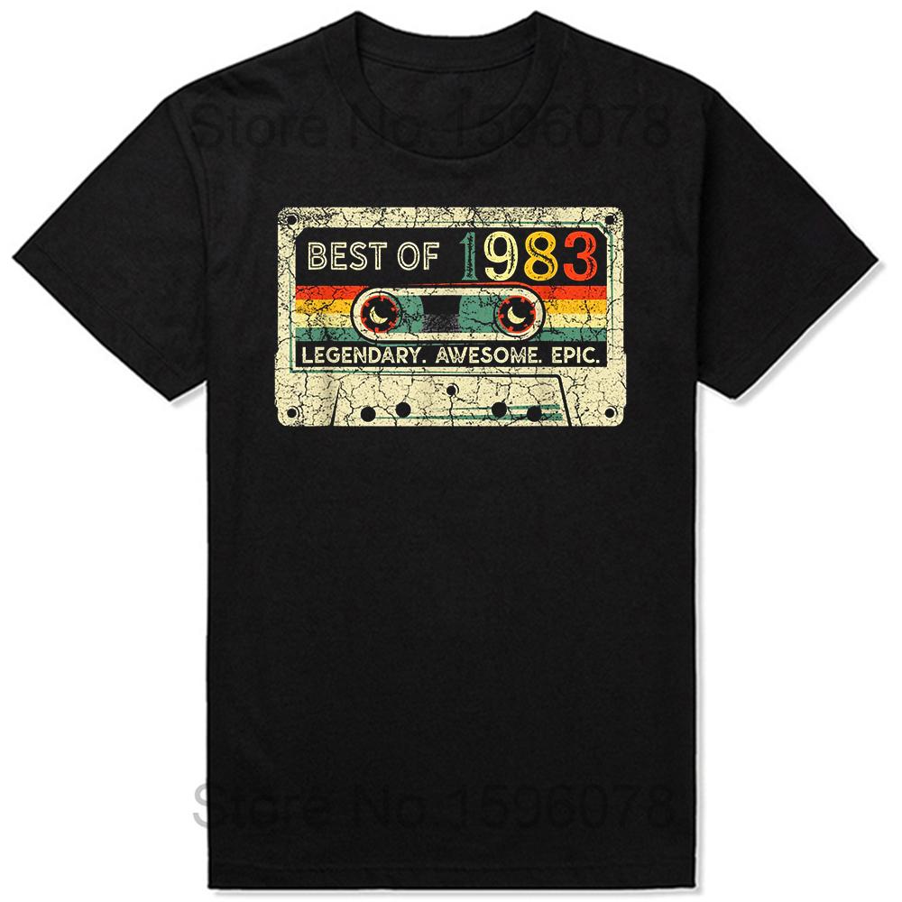 Made In 1983 Limited Edition Birthday Gift T-Shirt for Men Cotton T Shirts 41 Years Old Short Sleeve Tee Shirt Gift Idea Tops