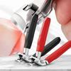 Coupe-ongles d'orteil ergonomique Coupe-ongles en plastique Coupe-ongles à tête coudée Ongles épais