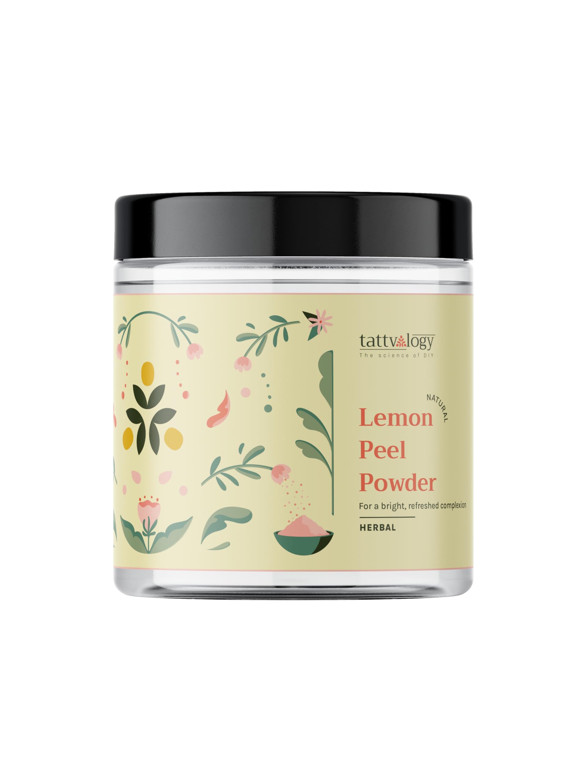 Nature s Tattva Tattvalogy Lemon Peel Powder- 175 Gm|Citrus Limon|With Vitamin C| Organic & Chemical Free|Face & Hair Pack|Natural Skin Cleanser|De