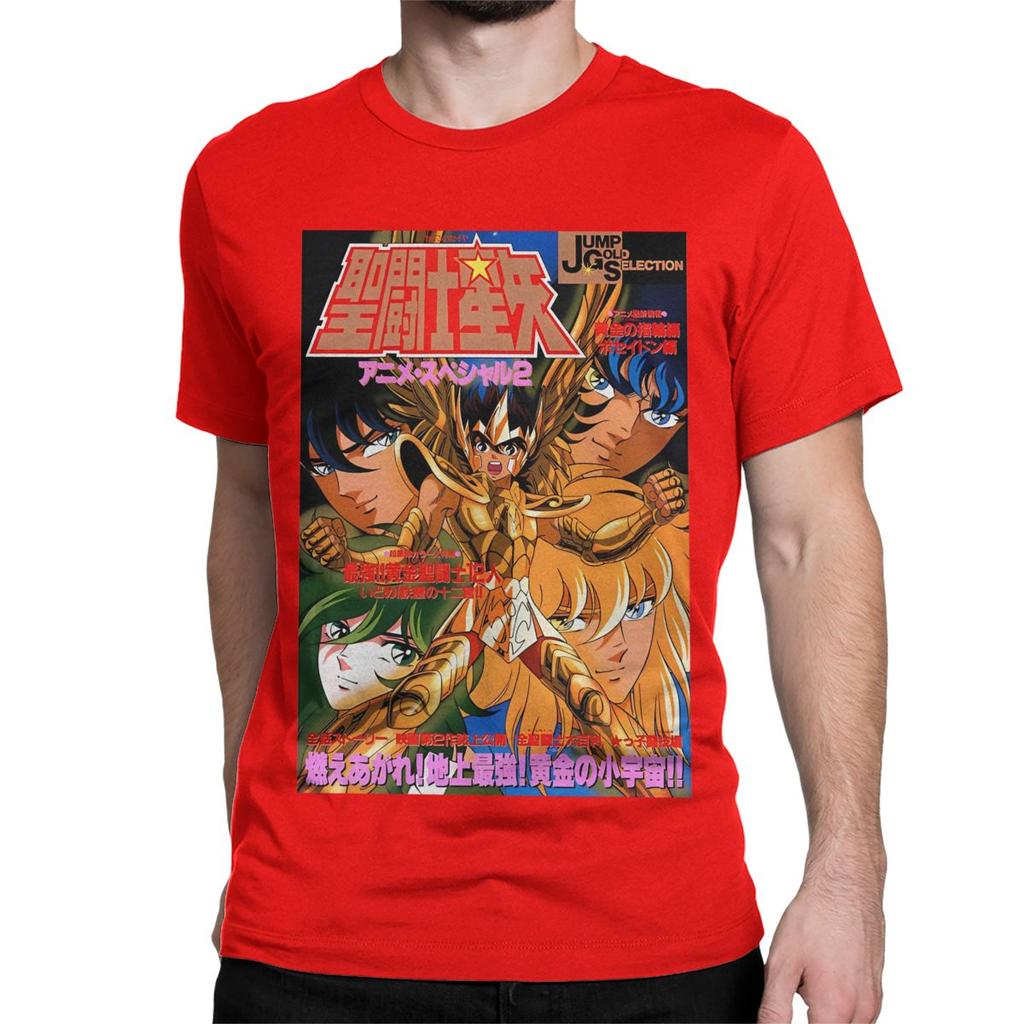 Men Women's Knights Of The Zodiac Anime T Shirt Saints Seiya 100% Cotton Clothing Short Sleeve Tee Shirt Plus Size T-Shirts
