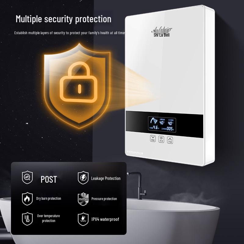 Instant Electric Water Heater for Household Showers - Rapid Heating, Constant Temperature