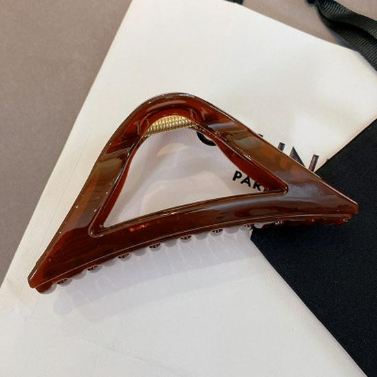 Elegant Large Triangle Hair Clip - Chic Korean Hair Accessory