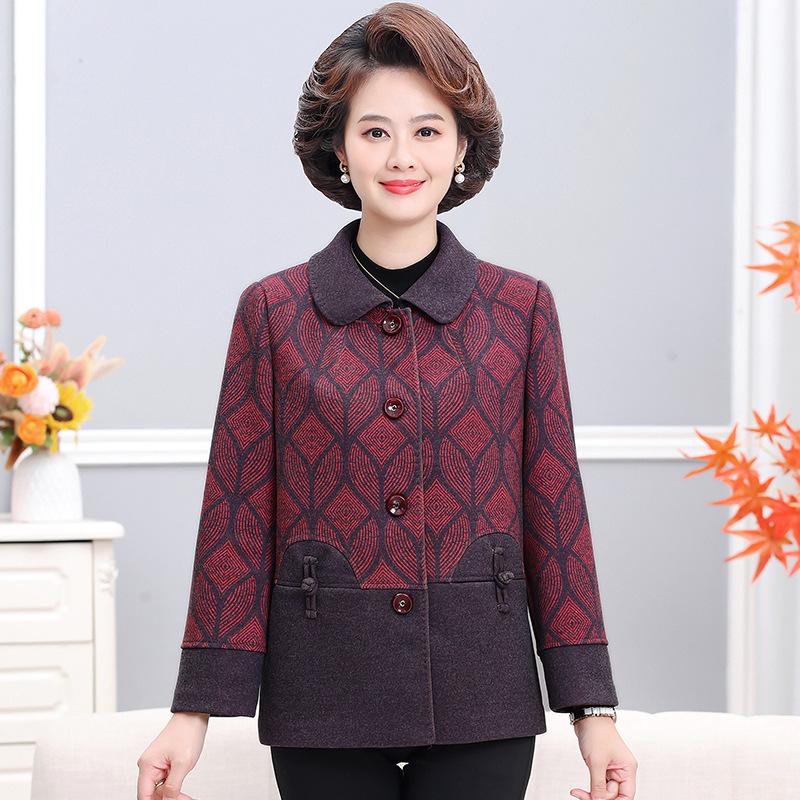 

Соберите пальто, новую женскую одежду, осенне-зимние короткие лацканы и наденьте одежду. 5XL (145-80kg recommended) красный