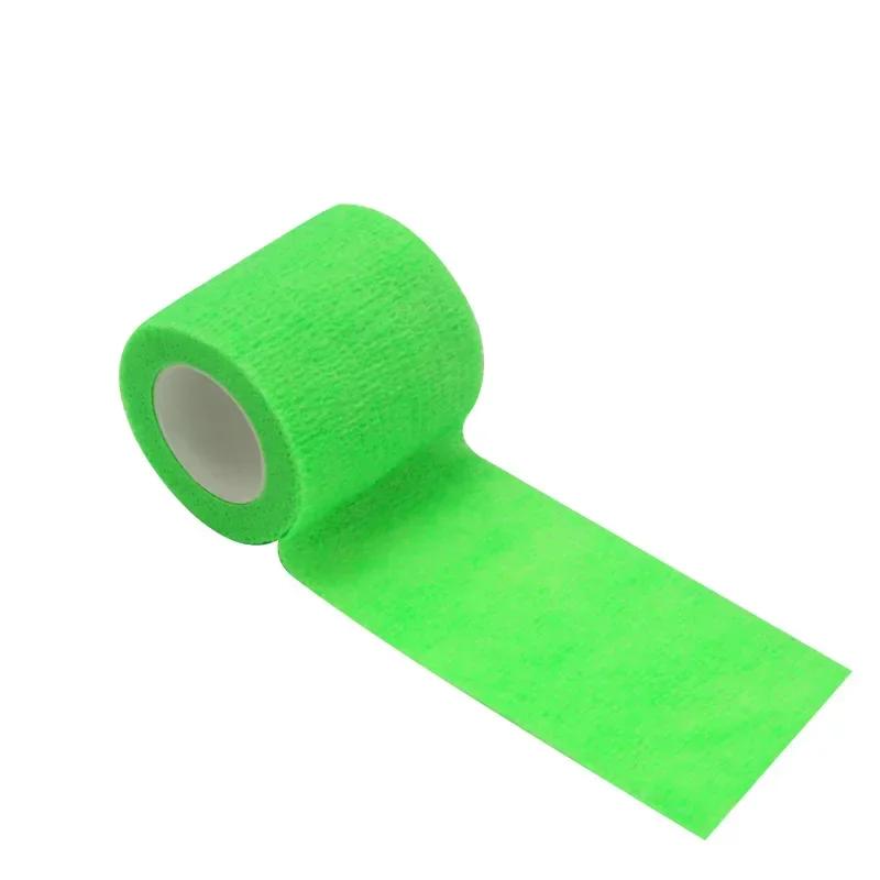 1Roll 2.5/5/10cm*4.5m Gauze Medical Bandage Self-adhesive Breathable Elastic Bandages for Sports Fixing Finger Wrist Leg