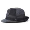 RUBEN Ruben Denim Size 58cm Black Hat, Fedora, Patchwork, Spring/Summer, (Approx. 55.5cm-58.5cm),