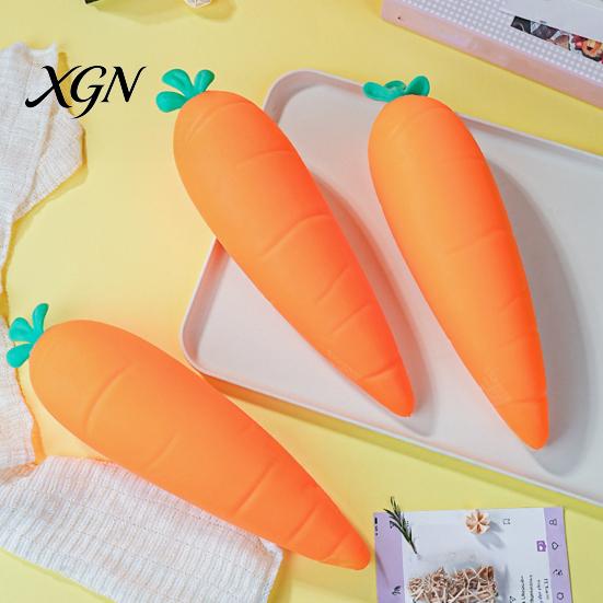 Anti Anxiety Squeeze Toy Stress Relief Pickle Toy, Reduction Cucumber Sensory Shaped Decompression Simulated Carrot Strawberry Pinch Fidget Focus Aid