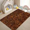 Bohemian Feather Inspired Print Area Rug, Soft Non-Slip Floor Mat for Living Room Bedroom Kitchen Office Home Decor