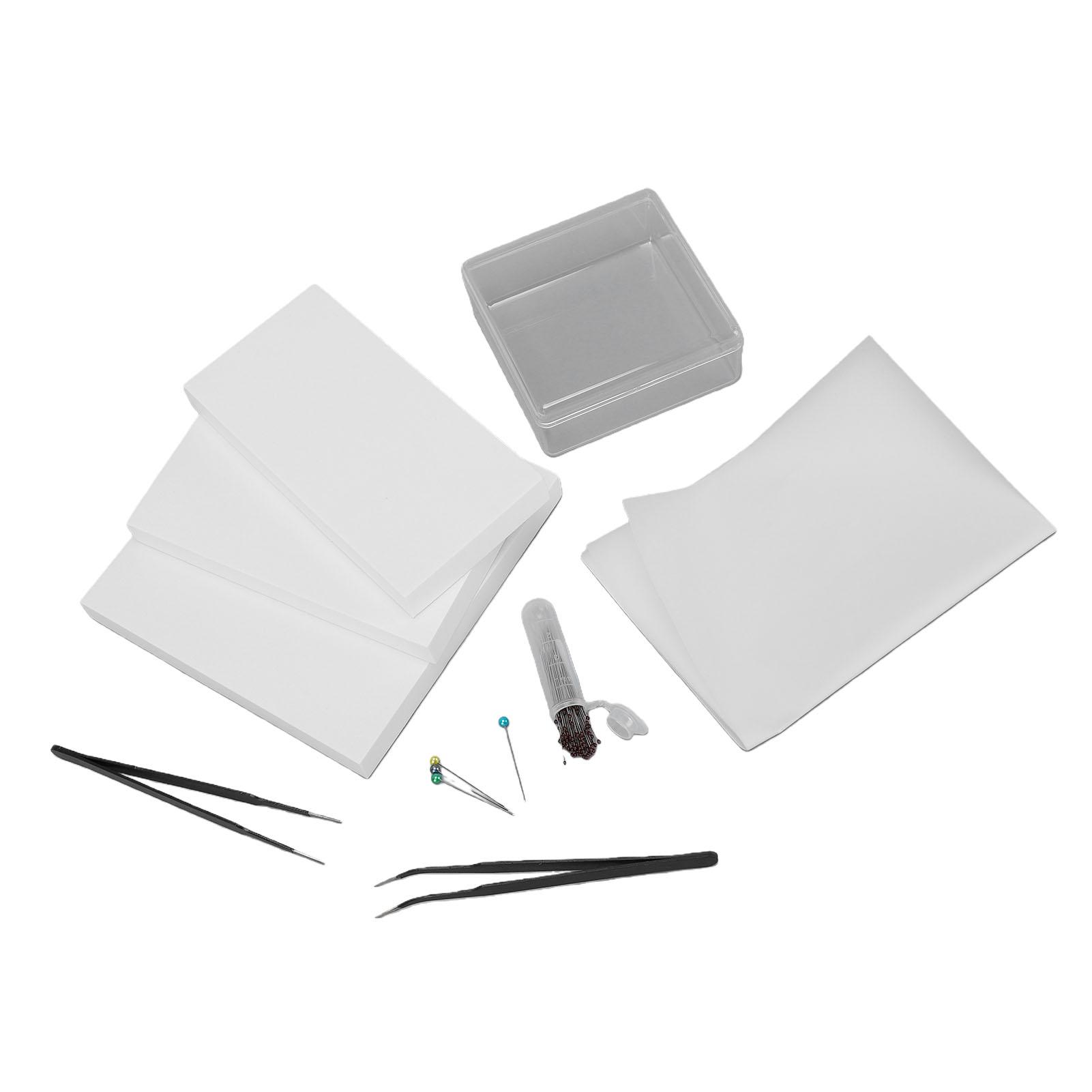 Specimen Tools Kit Complete Making Specimen Tools Kit Entomology Collection Supplies with Foam Pinning Board Clear