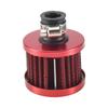 13Mm Oil Mini Breather Cold Air Filter Fuel Crankcase Engine For Car Color:Silver