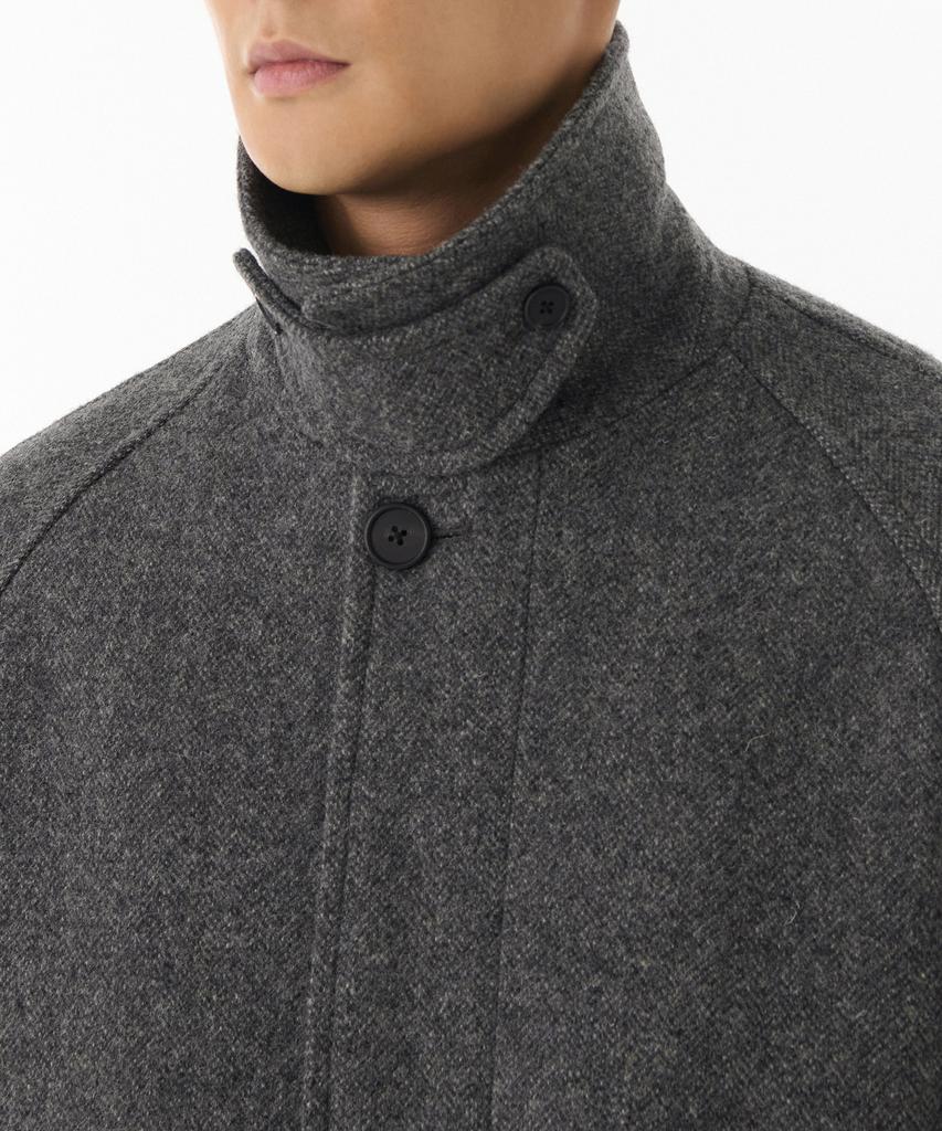 Musinsa Standard Shetland Wool Oversized Balmacaan Coat [Grey]