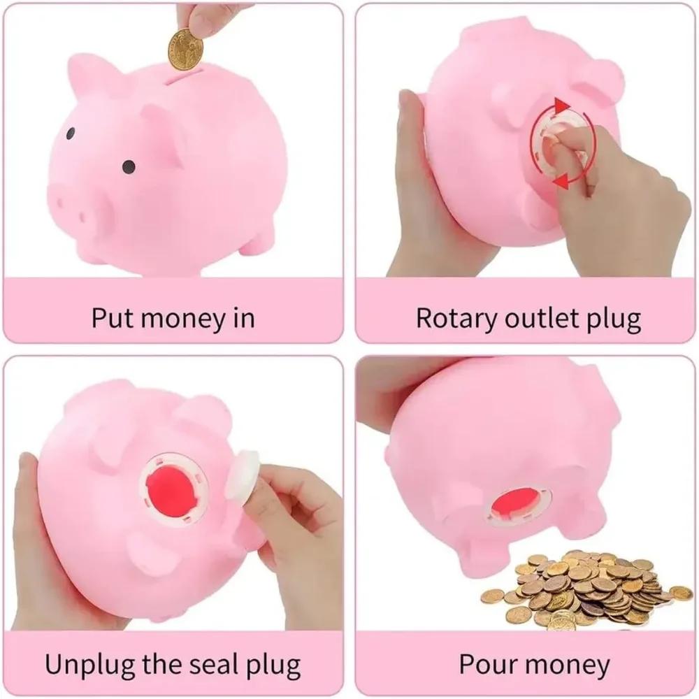 Pig Shaped Piggy Bank - Beautiful Piggy Bank - Souvenir Decoration: The Best Gift for Family and Friends In Pink