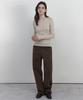 WEDNESDAYOASISFORWOMEN Vero Ribbed Henley Neck Knit_Light Beige(Wcb6Kn115)