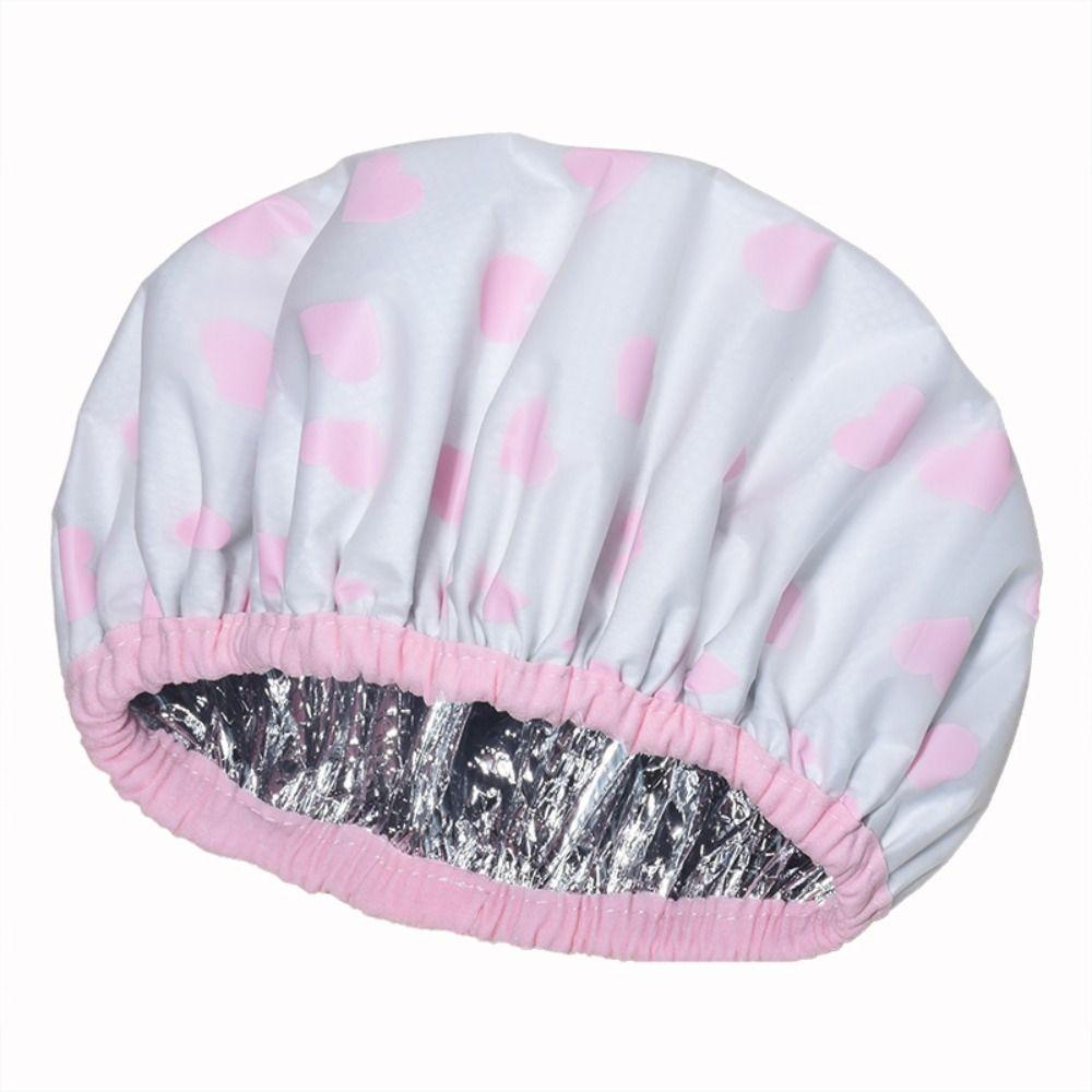 Thickened Self-heating Tin Foil Hat Shower Cap Smooth Hair Oil Baking Cap  Hair Salon