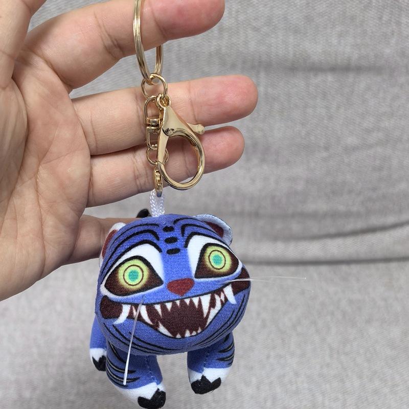 Anime Movie Kpop Demon Keychain Tiger Pendant Keyring Backpack Hanging Decorations Halloween Carnival Props Kids Gift