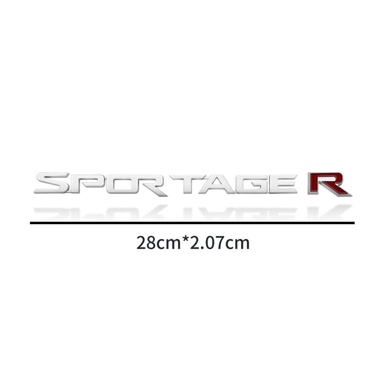 ABCDFV1 3D ABS Car Stickers Sportage R Auto Letter Logo Decoration Rear Bumper Tail Door Trunk Decals For KIA Car Styling Accessories