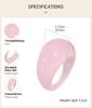 Harzringe, Breite Dicke Kuppel Knöchel Finger Stapelbare Gelenkringe für Damen, Retro Acryl Transparent Vintage Schmuck