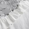 Sophisticated Sparkling Sequins Cape False Collar Elegant Pleated Ruffled Layering Shawl Clothing Accessory for Dress